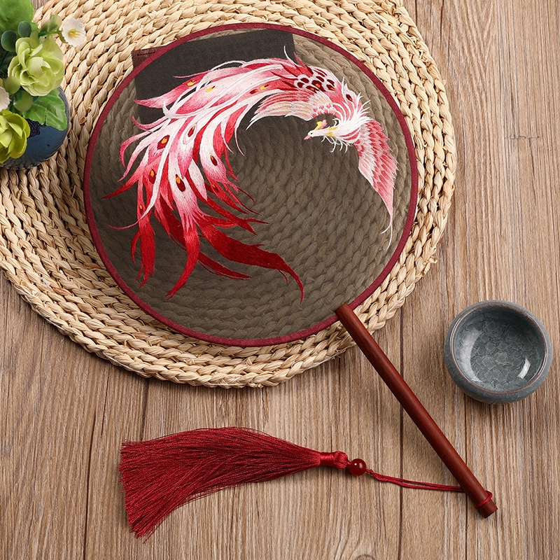 Silk Double Sided Embroidery Su Embroidery Group Fan Chinese Style Shopee Singapore