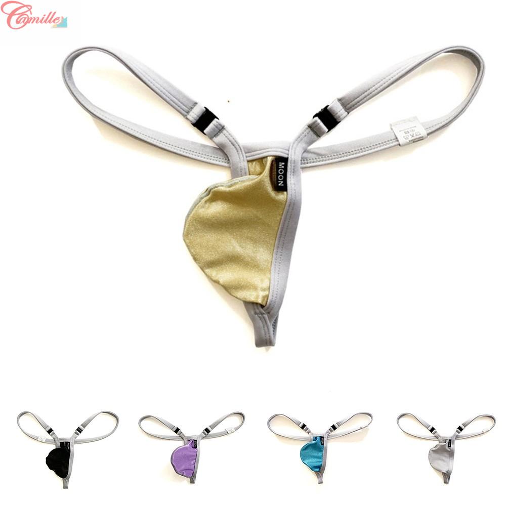 Camille -Men G-string Micro Thong Low Rise Stretchy Bulge Pouch Brief ...