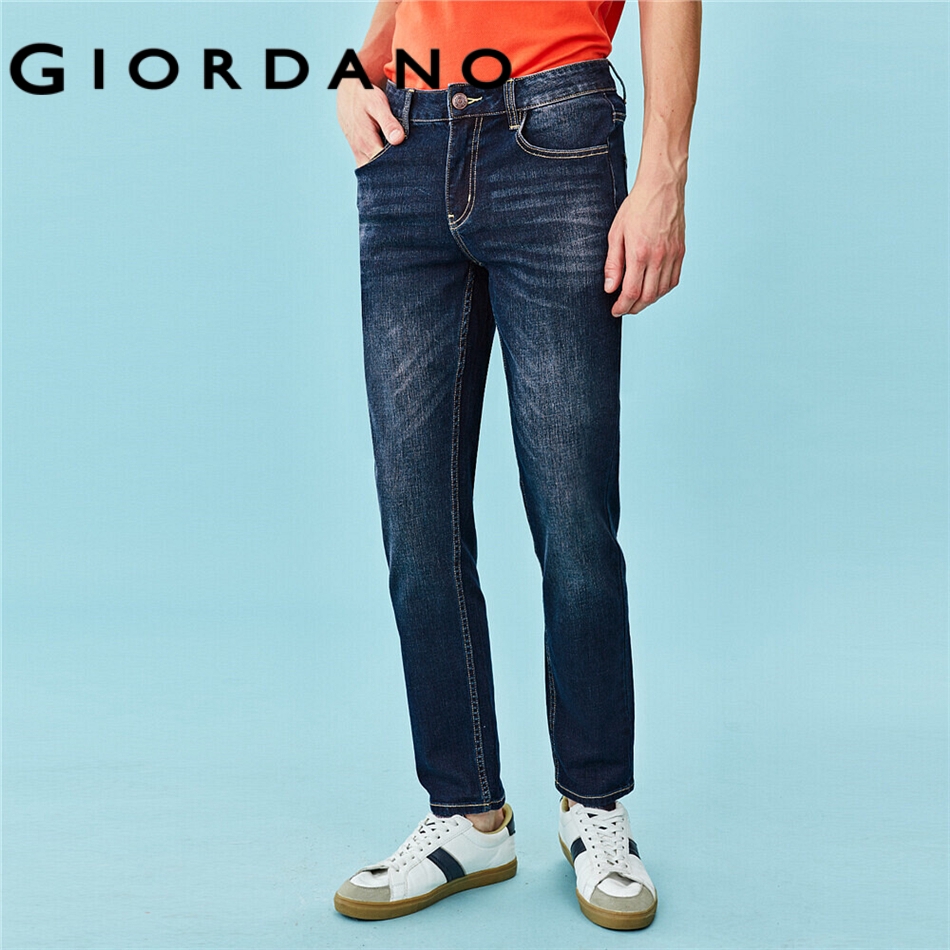 Giordano Men Mid Rise Slim Fit Denim Jeans Shopee Singapore