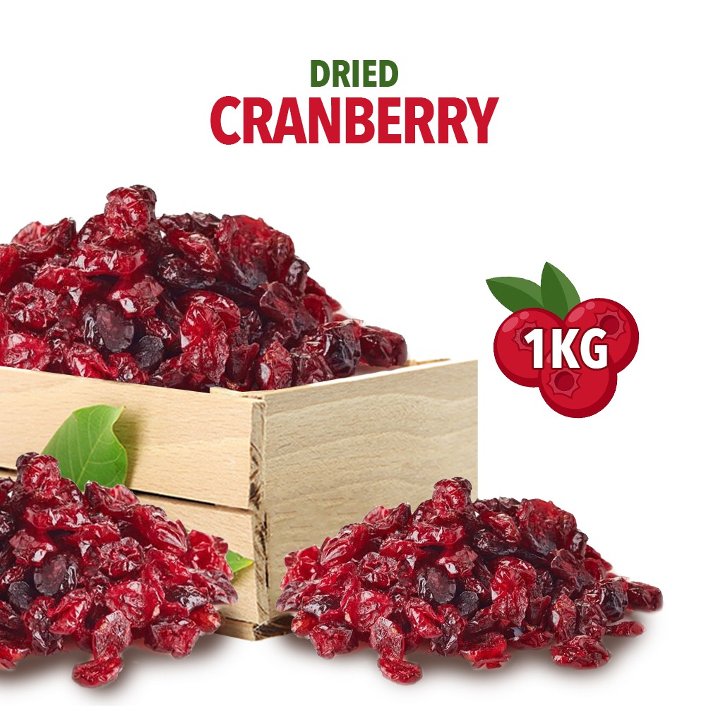 [Natural Dried Fruits] USA Ruby Dried Cranberries 1KG Shopee Singapore