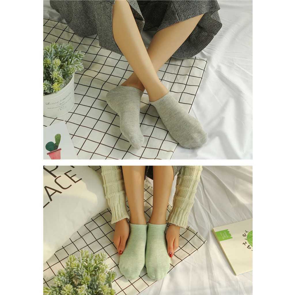Image of 【Bfuming】10 colors Plain women Socks Iconic Socks 100% cotton #4