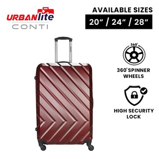 (SG Ready Stock Urbanlite CONTI - 20 inch Cabin Size 360 Spinner Wheel ABS Hard Case-ULH 8919(Universal Traveller)