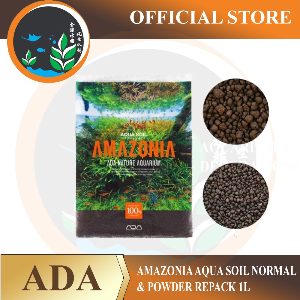 Shop Malaysia Ada Aqua Soil Amazonia Normal Powder 1 Liter Repack Originally Shopee Singapore