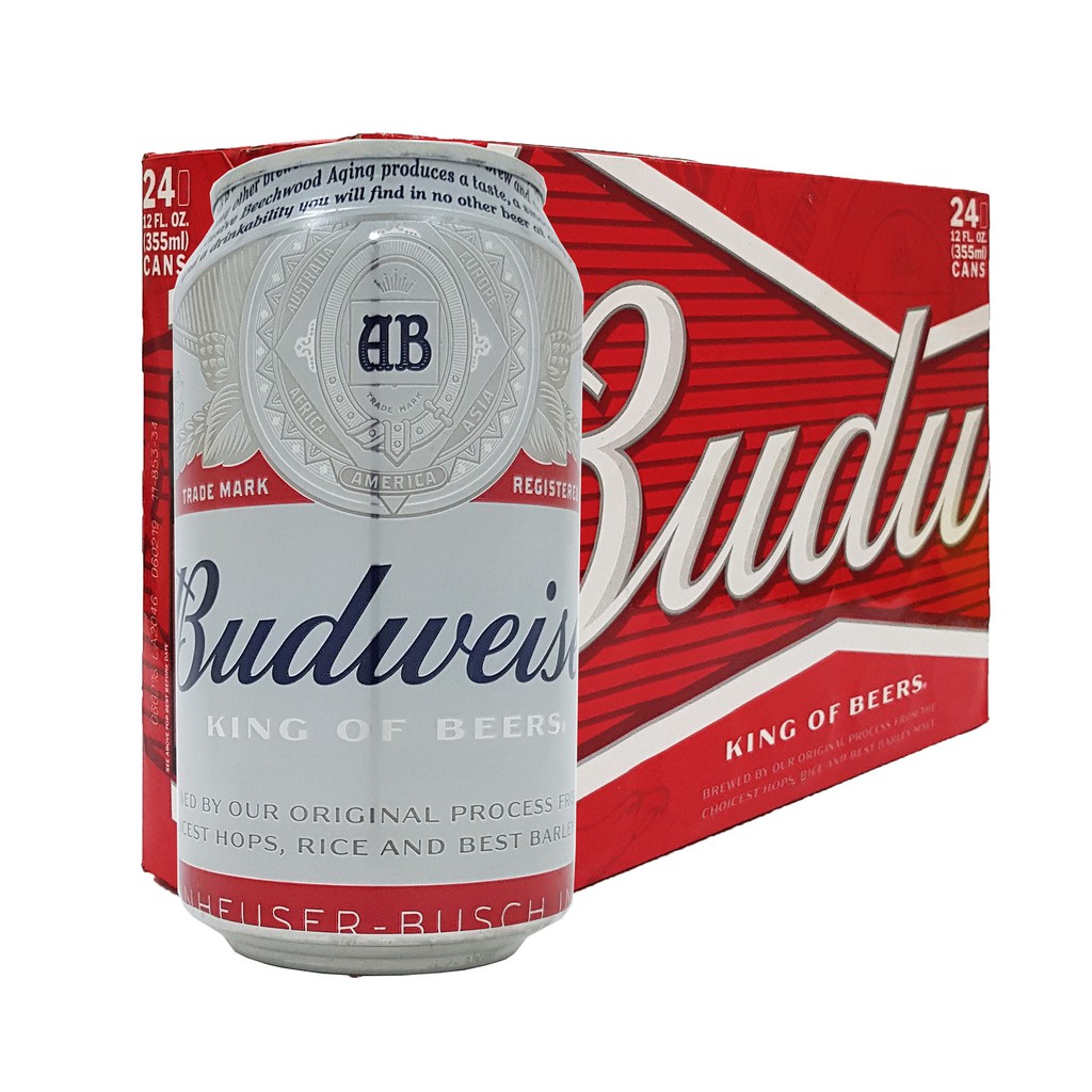 Budweiser Beer Can 24x355ML | Shopee Singapore