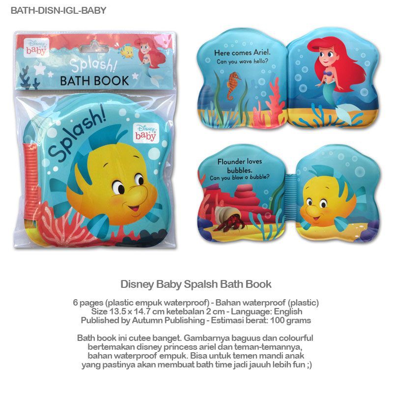 Disney Bath Book Shopee Singapore