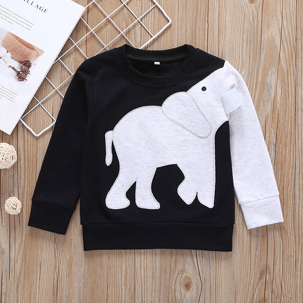 Jdzzstore Toddler Kids Baby Boy Clothes Elephant T Tops Sweat T Shopee Singapore - roblox elephant outfit