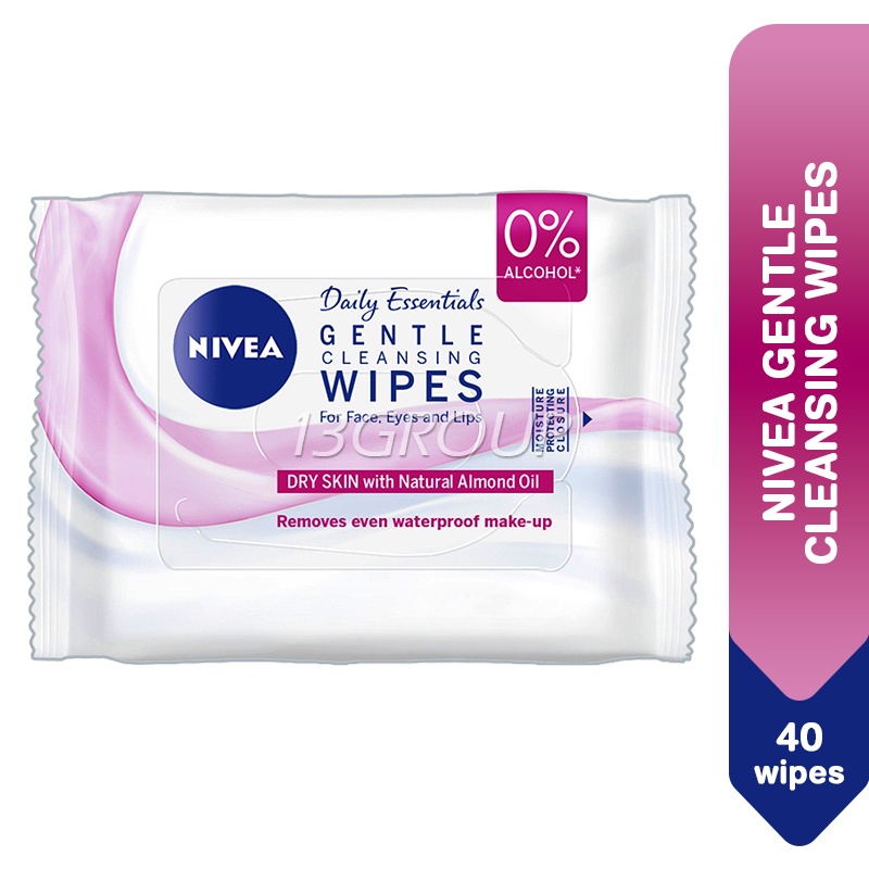 NIVEA Gentle Cleansing Wipes / Makeup Remover, 40s Shopee Singapore