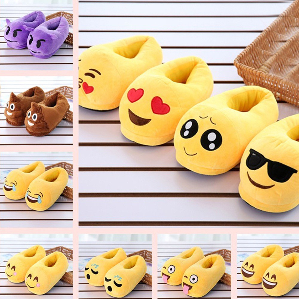 emoji slippers for adults