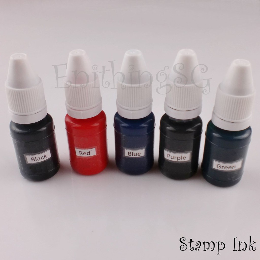 10ml preinked stamp ink refill 2 bottles Shopee Singapore