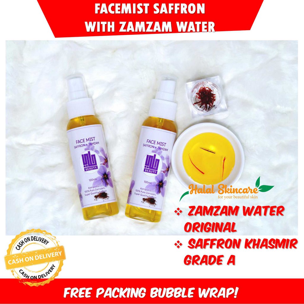 Original Zamzam Water Mist Saffron Face Moisturizing Shopee Singapore