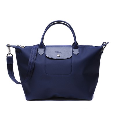 small navy longchamp bag