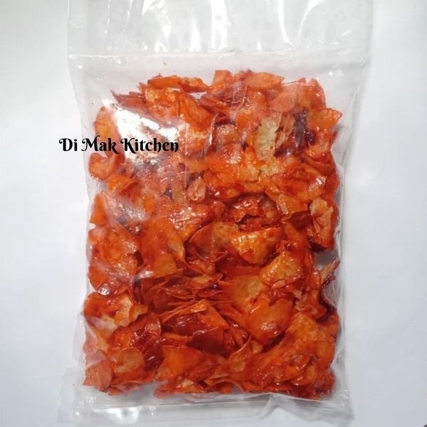 Kerepek Ubi Sambal Pedas Basah Cassava Chips Crackers 500g Freshly