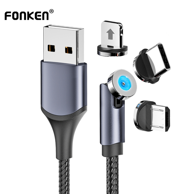 Магнитный кабель fonken micro usb тип c