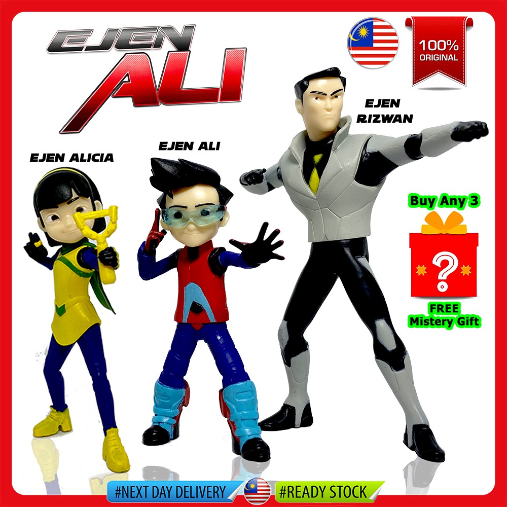 Shop Malaysia Ejen Ali Action Figures Ready Stocks Shopee Singapore