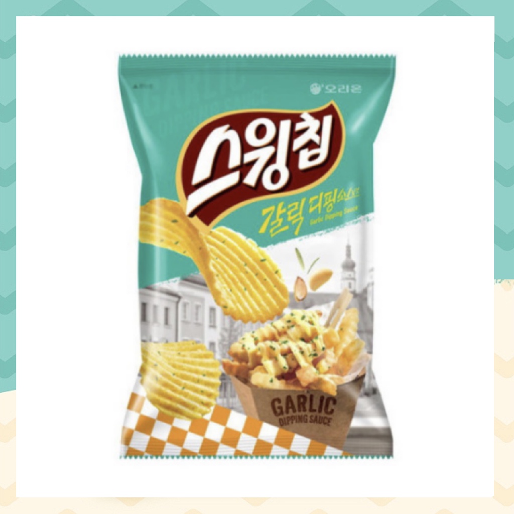[Korean Orion] Swing Chip Garlic Dipping Sauce 60g Potato Chips snacks