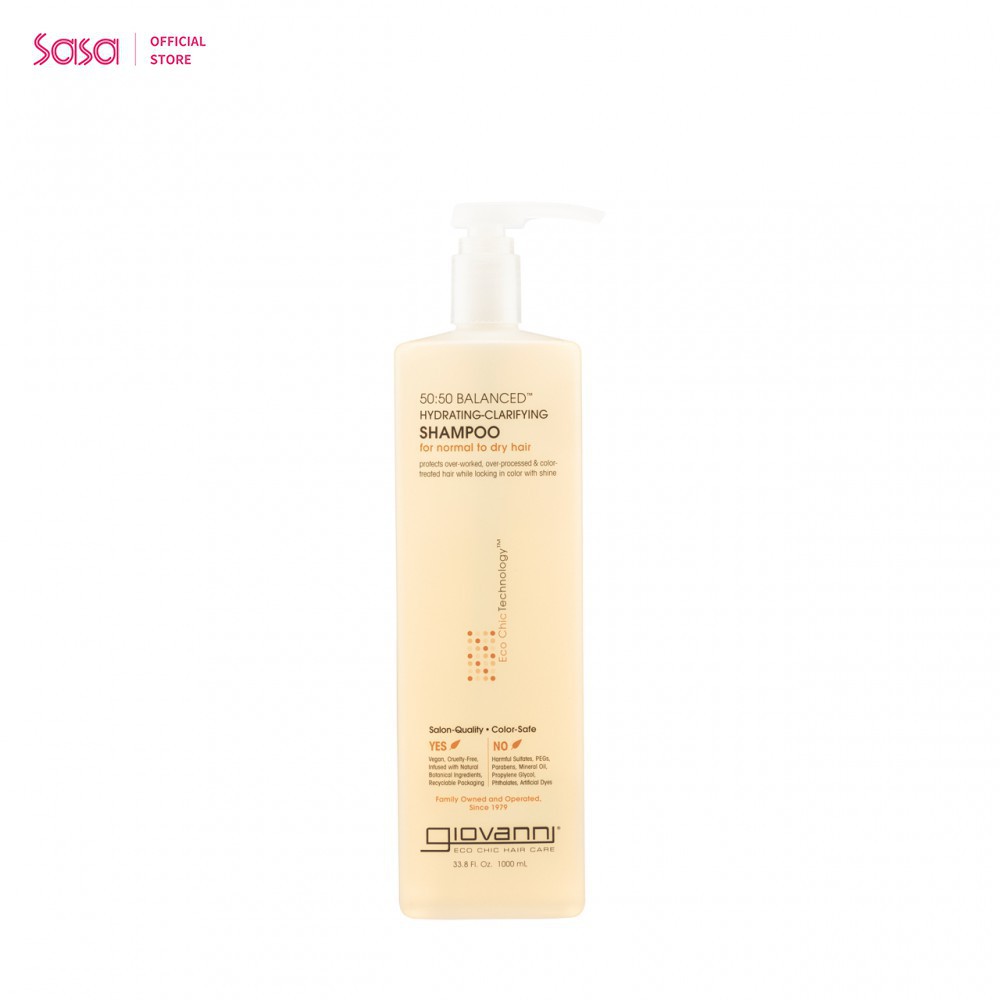 Giovanni 50 50 Balanced Hydrating Clarifying Shampoo 1000 Ml Shopee Singapore