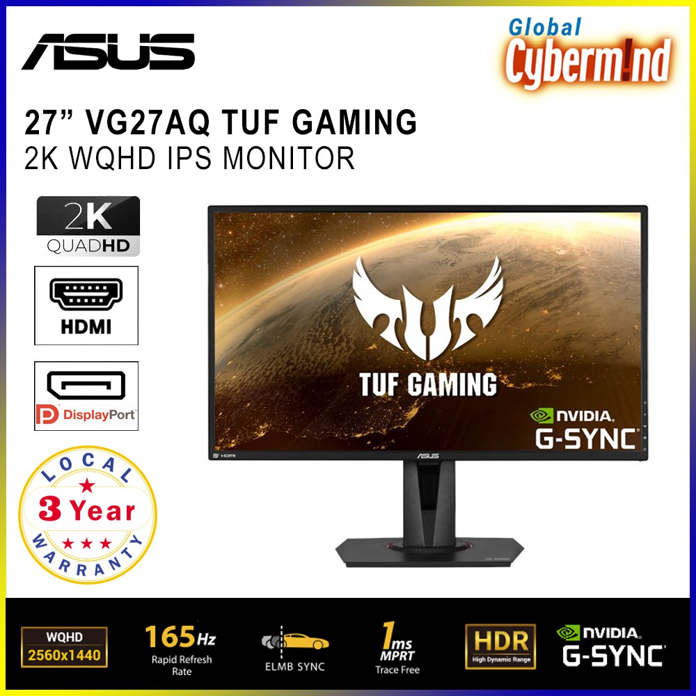 TUF Gaming VG27AQ 27インチゲーミングモニター+stage01