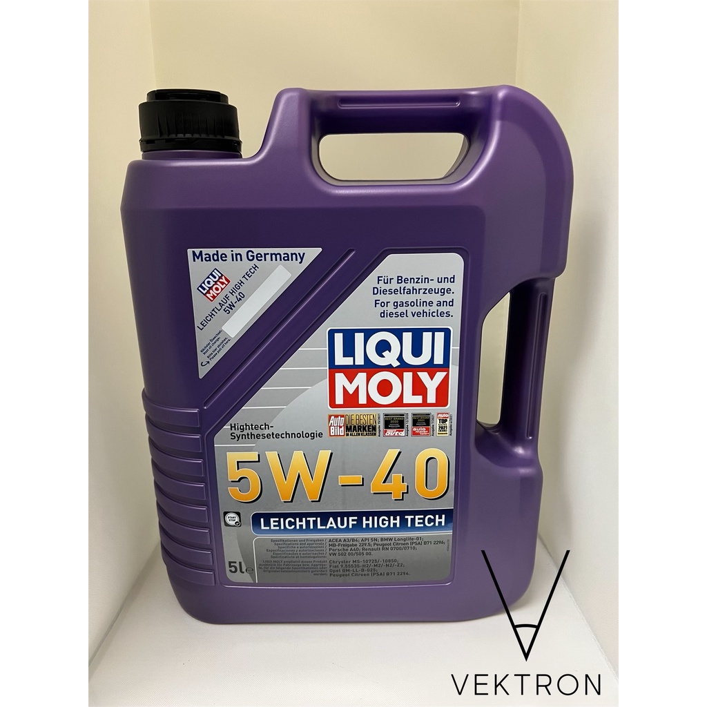 Liqui Moly Leichtlauf High Tech 5W40 - 5L, LM Germany | Shopee Singapore