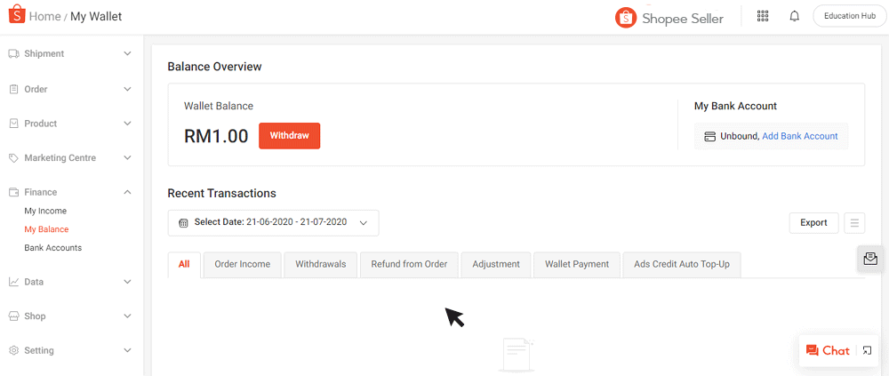 Seller Balance withdrawal | MY Seller Education [Shopee]