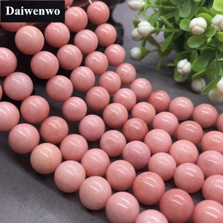 Image of Pink Chalcedony Beads 4-12mm Round Natural Loose Stone Bead DIY for Dreamcatcher