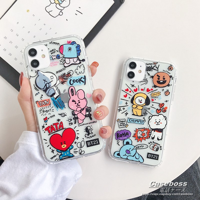 Cartoon Bts防弹少年团 Korea Casetify Phone Case For Iphone 12 Pro Max Iphone 11 Pro Max X Xs Xr Xs Max 6 6s 7 8 Plus Iphone Soft Full Cover Shopee Singapore