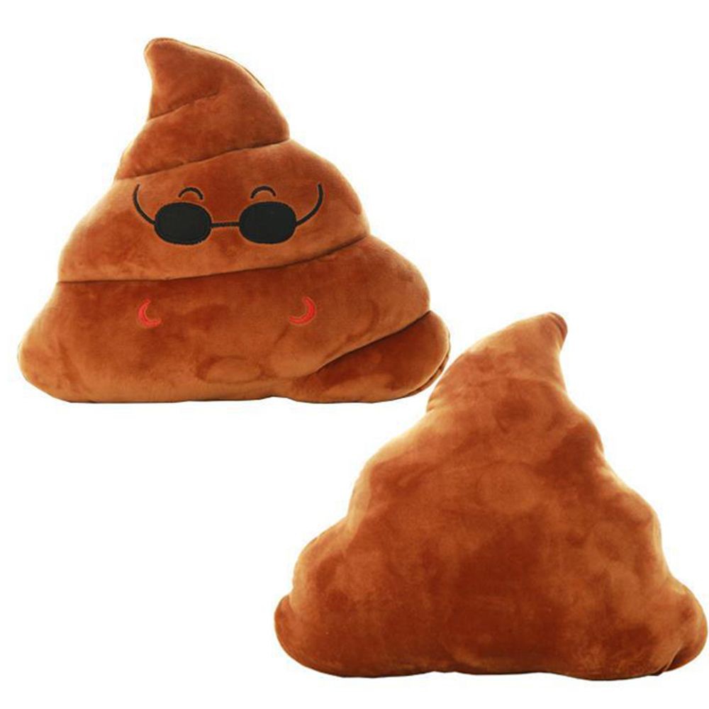 Soft Cushion Stuffed Toys Emoji Poop Shaped Plush Threw Pillow
