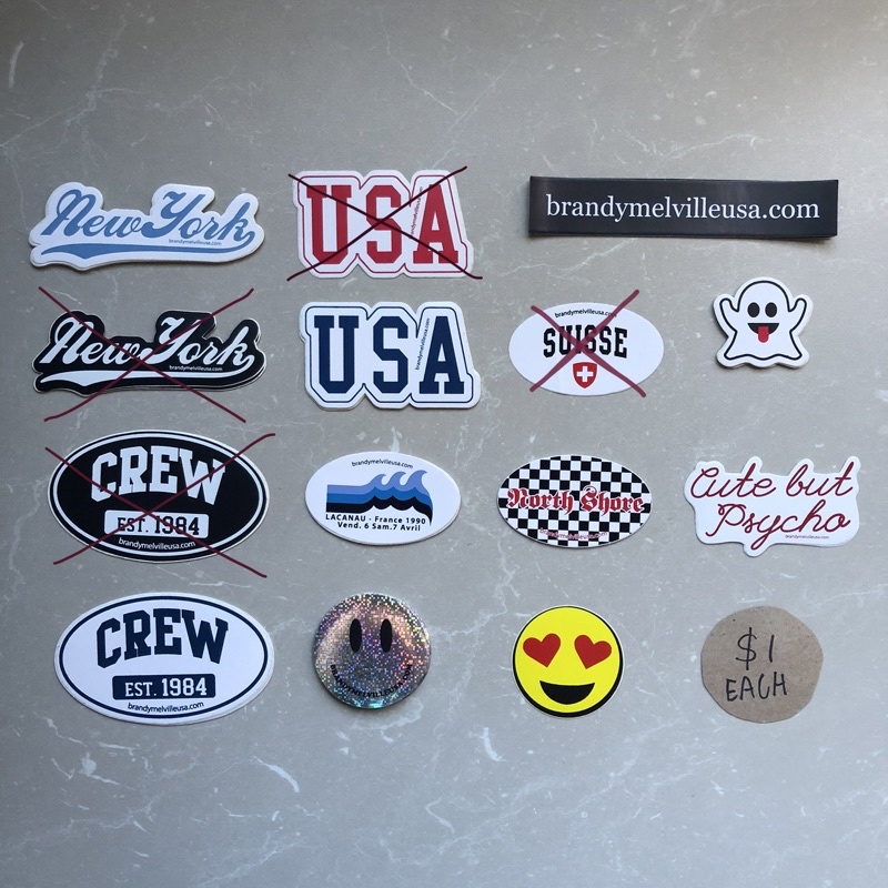 rare brandy melville laptop stickers shopee singapore