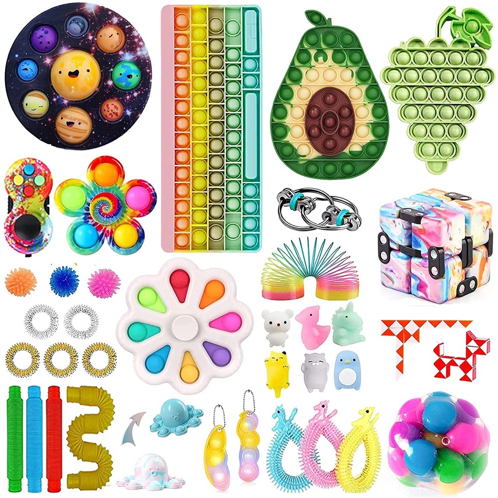 Fidget TIK Tok Fidget Toys Pack Sensory Fidget Toys Push Bubble Pop Toy