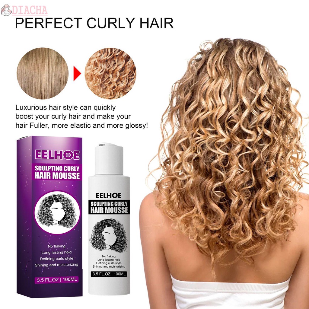 DIACHA Women Beauty Curl Hair Boost Defining Cream Wavy Hair Hair Repairing  Sculpting Curly Hair Mousse Professional Styling Gel Color Treated Curl  Treatment Curl Moisturizer Curly Hair Products Frizz Control | Shopee
