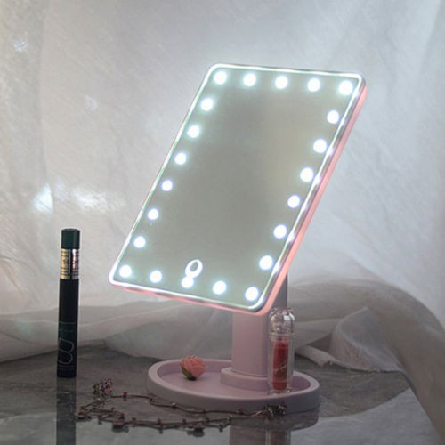 Led Makeup Mirror Table Touch Screen 16 22 Leds Cosmetic Vanity