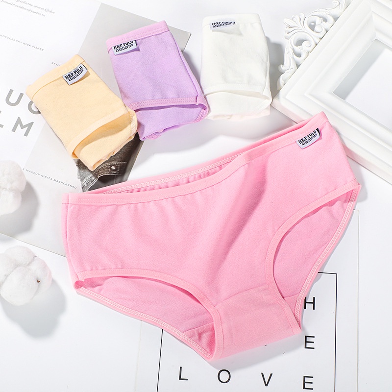 Breathable/Pure Cotton Women's Underwear/Solid Color Underwear/Girl ...