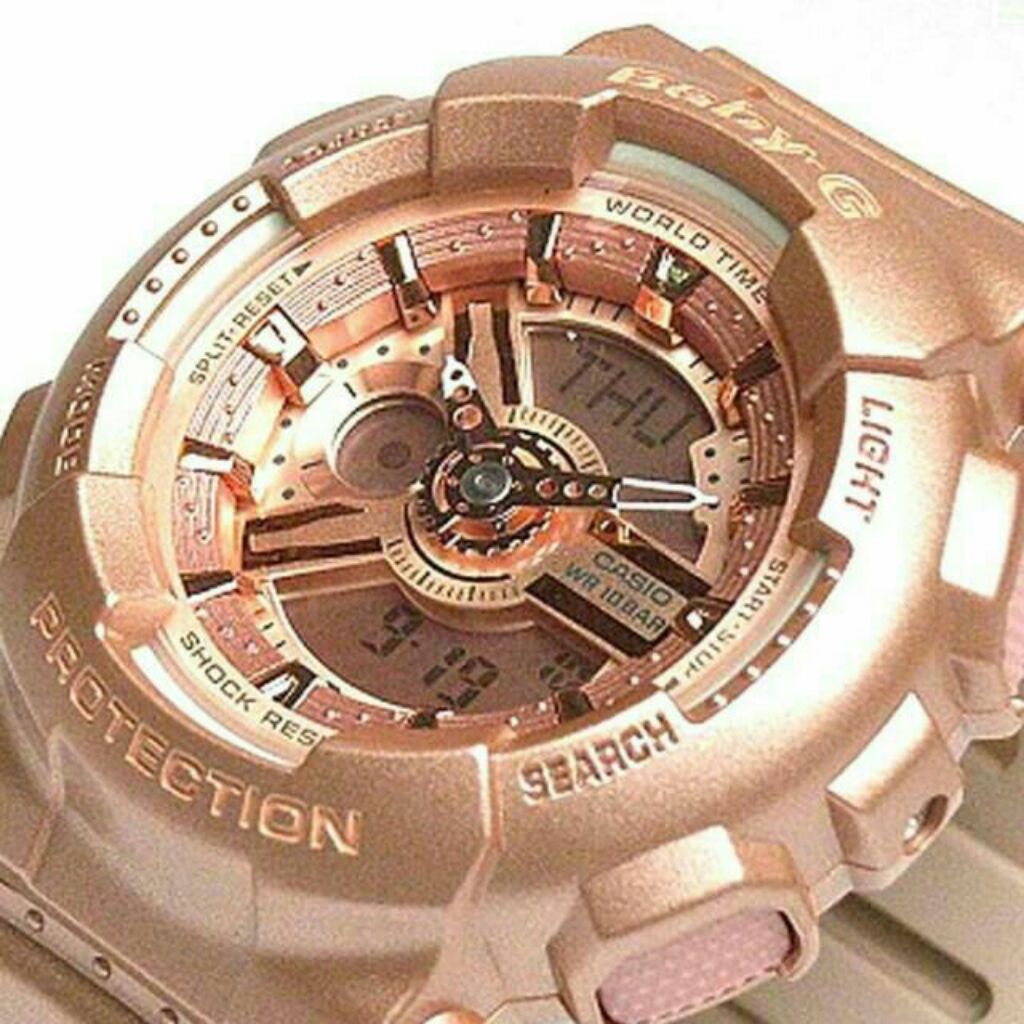 baby g shock rose gold