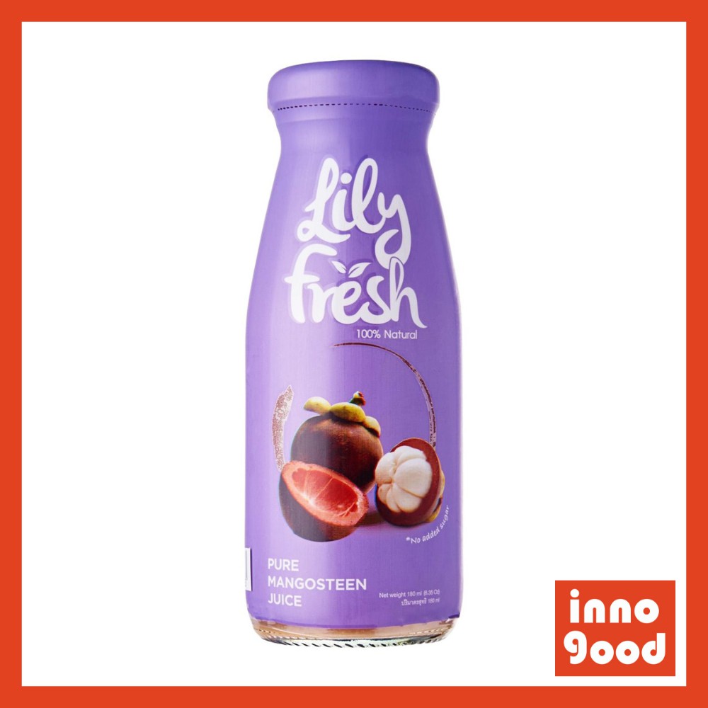 Shop Malaysia Lily Fresh Pure Mangosteen Juice 180 Ml Shopee Singapore