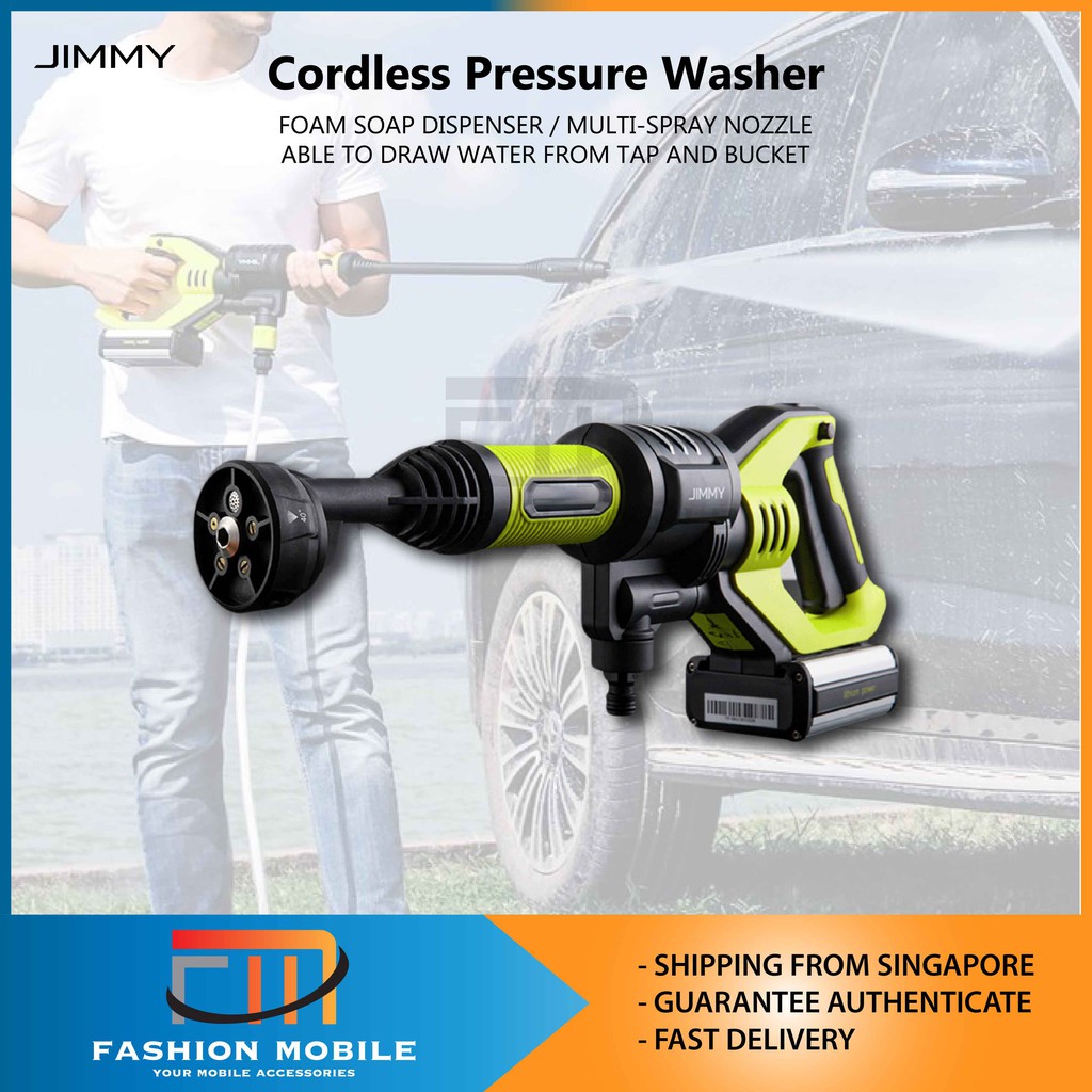 Jimmy JW31 Cordless Handheld Pressure Washer Set / Battery ...