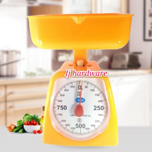 1kg 2kg 3kg 5kg Analog Weighing Kitchen Scale With Bowl Shopee Singapore