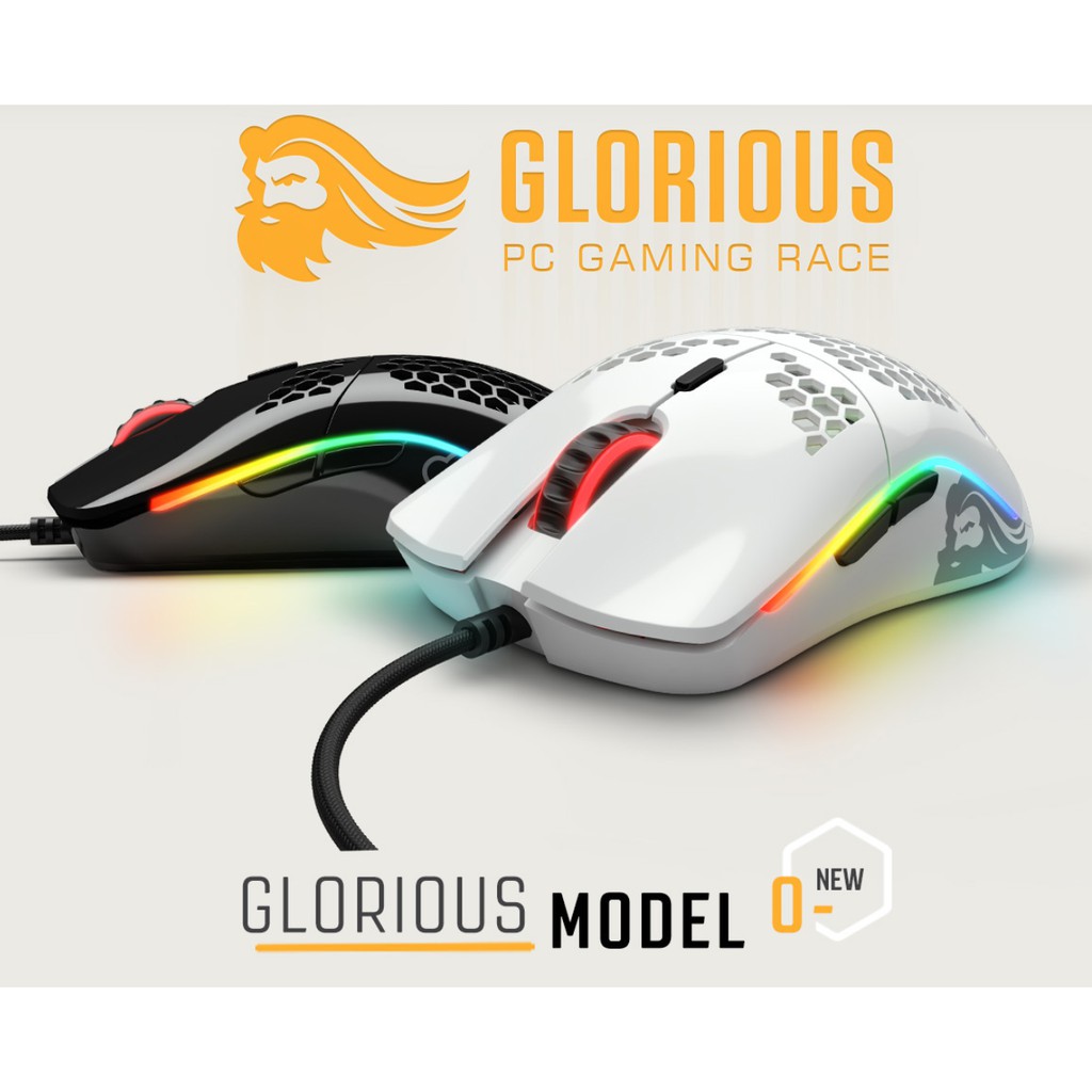 Glorious Pc Gaming Race Model O Minus 58g Usb Rgb Optical Gaming Mouse Matte Black Matte White Shopee Singapore
