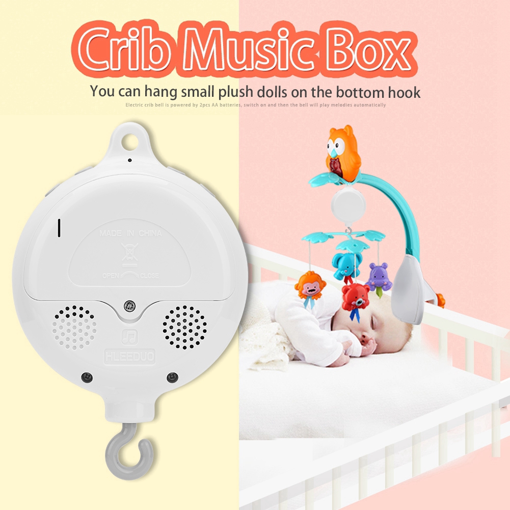 Baby Infant Crib Bed Hanging Musical Bell Electric Music Box 12pcs