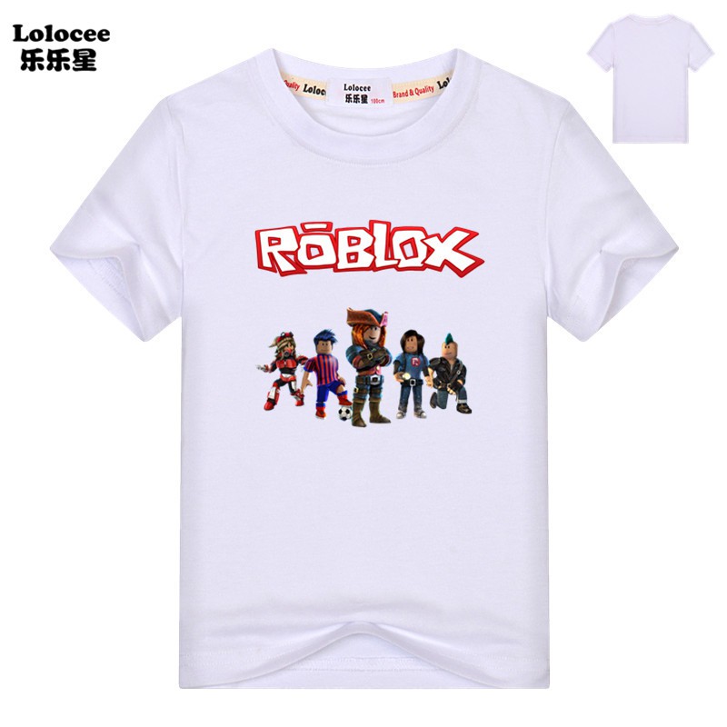 Boys Roblox Game Short Sleeve Cotton T Shirt 3 14years Kids Summer Tee Shopee Singapore - new roblox gamer kids children short sleeve cotton tshirt
