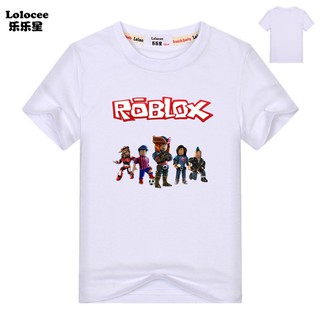 Boys Roblox Game Short Sleeve Cotton T Shirt 3 14years Kids Summer Tee Shopee Singapore - game roblox short sleeves nice for kids cotton t shirt