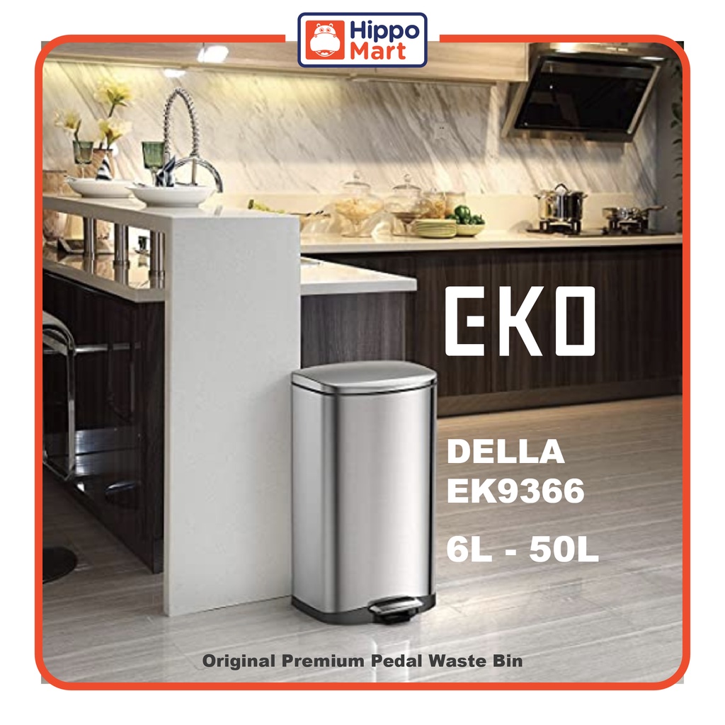 EKO DELLA EK9366 [Multiple Size] Pedal Waste Bin with Soft Closing
