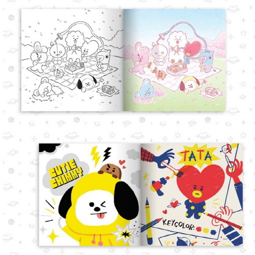 5700 Collections Coloring Book Bt21 Coloring Pages  Best Free