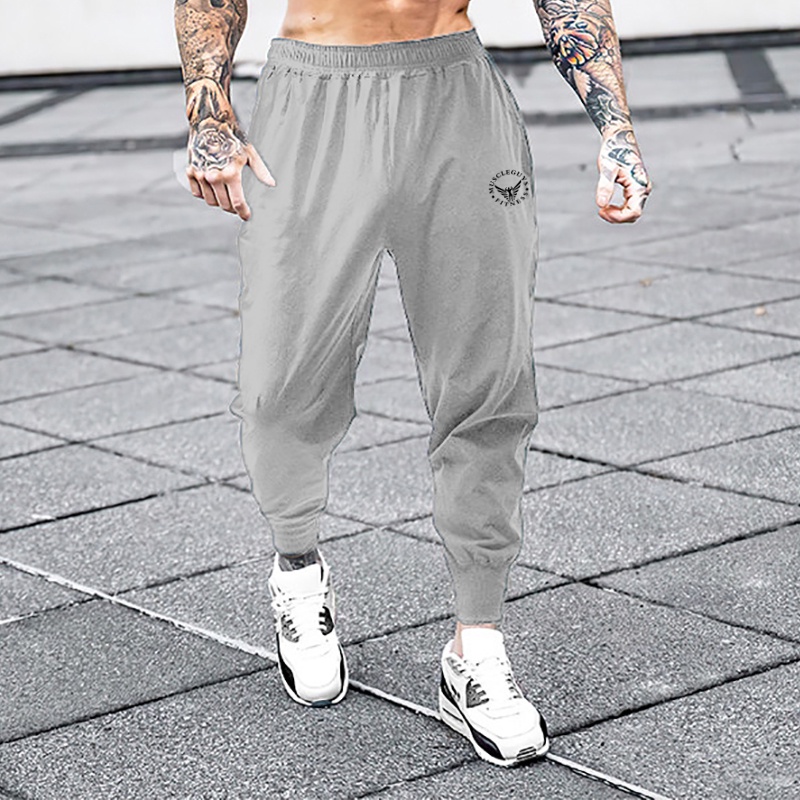 Men Sports Pants 2019 Fashion Mens Sport Jogging Fitness Casual Loose Sweatpants Drawstring Pant Running Gym Trousers 