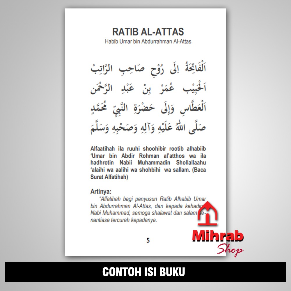 Ratib Al Attas Dhikr Morning Sore And Latin Arabic Translation Shopee Singapore