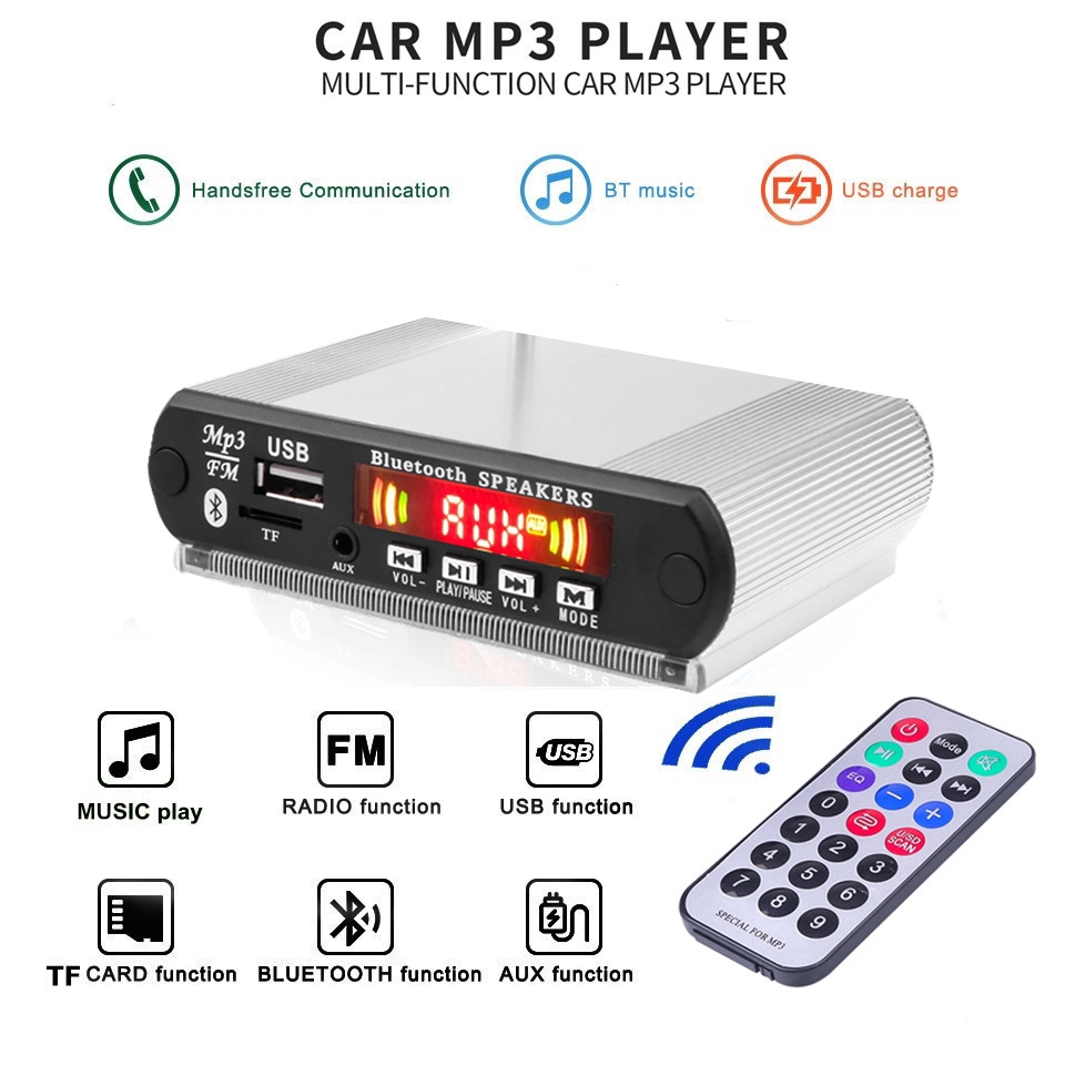 [In Stock] Mini Audio Framework FM Radio Car Bluetooth USB TF 3.5mm MP3