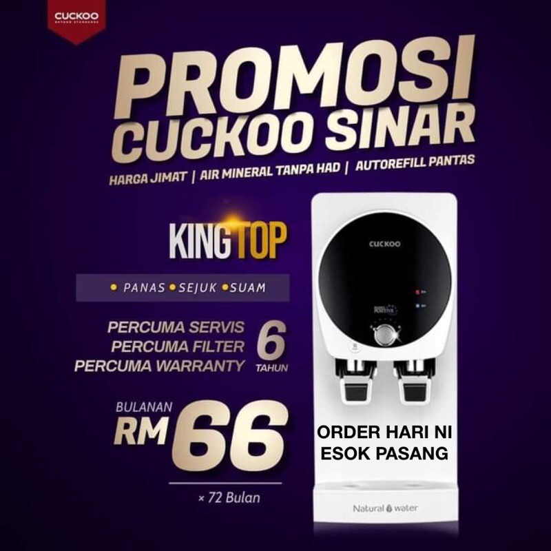 Cuckoo King Top Water Purifier Free 6 Years Services Shopee Singapore