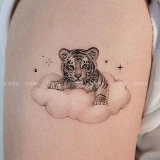 Personalized Tattoo  Styles Cute Hand-Painted Little Tiger  Stickers Cloud Soft Wrist Arm ins Style Small Fresh Student Tattoos |  Shopee Singapore