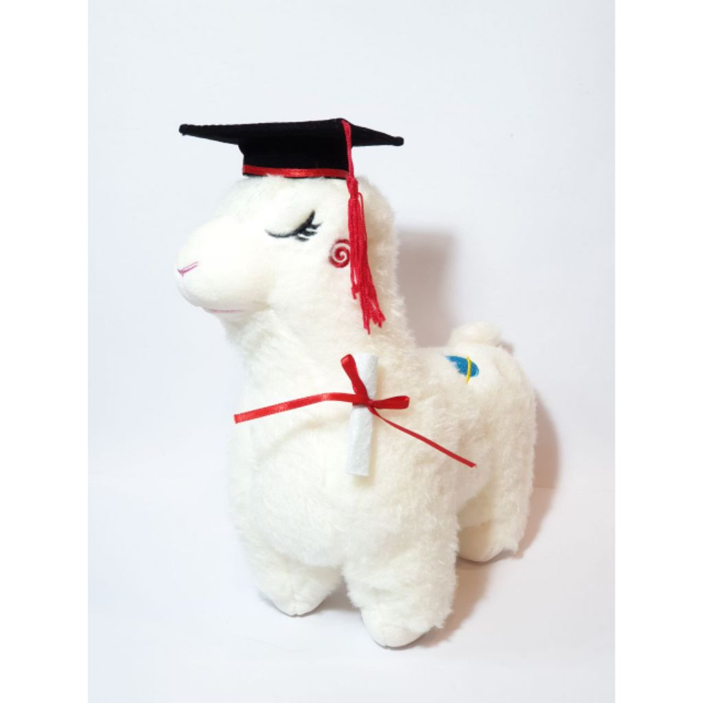 graduation llama plush