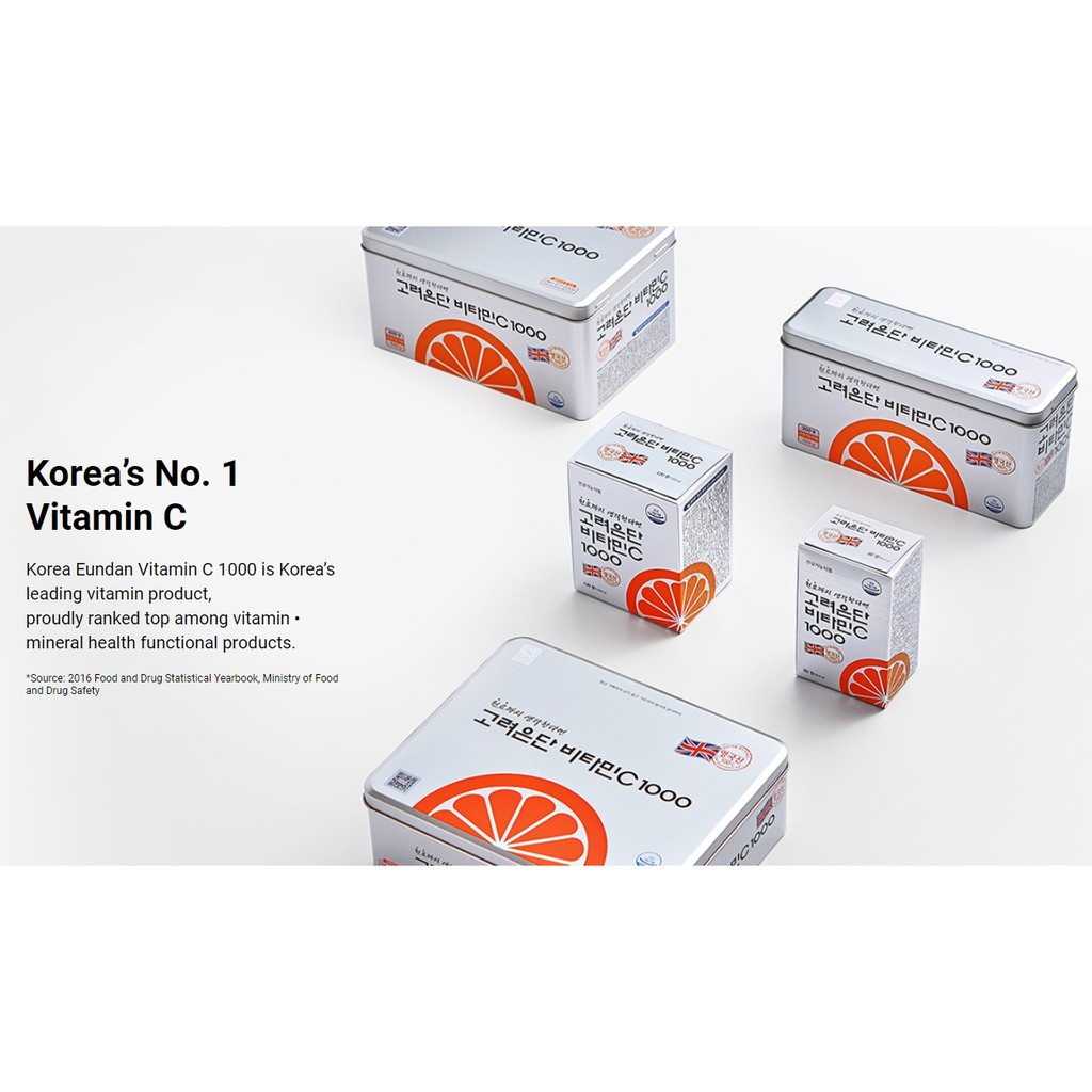 Korea Eundan Vitamin C 1000 600 Tablets Ingredients From Uk Origin Shopee Singapore