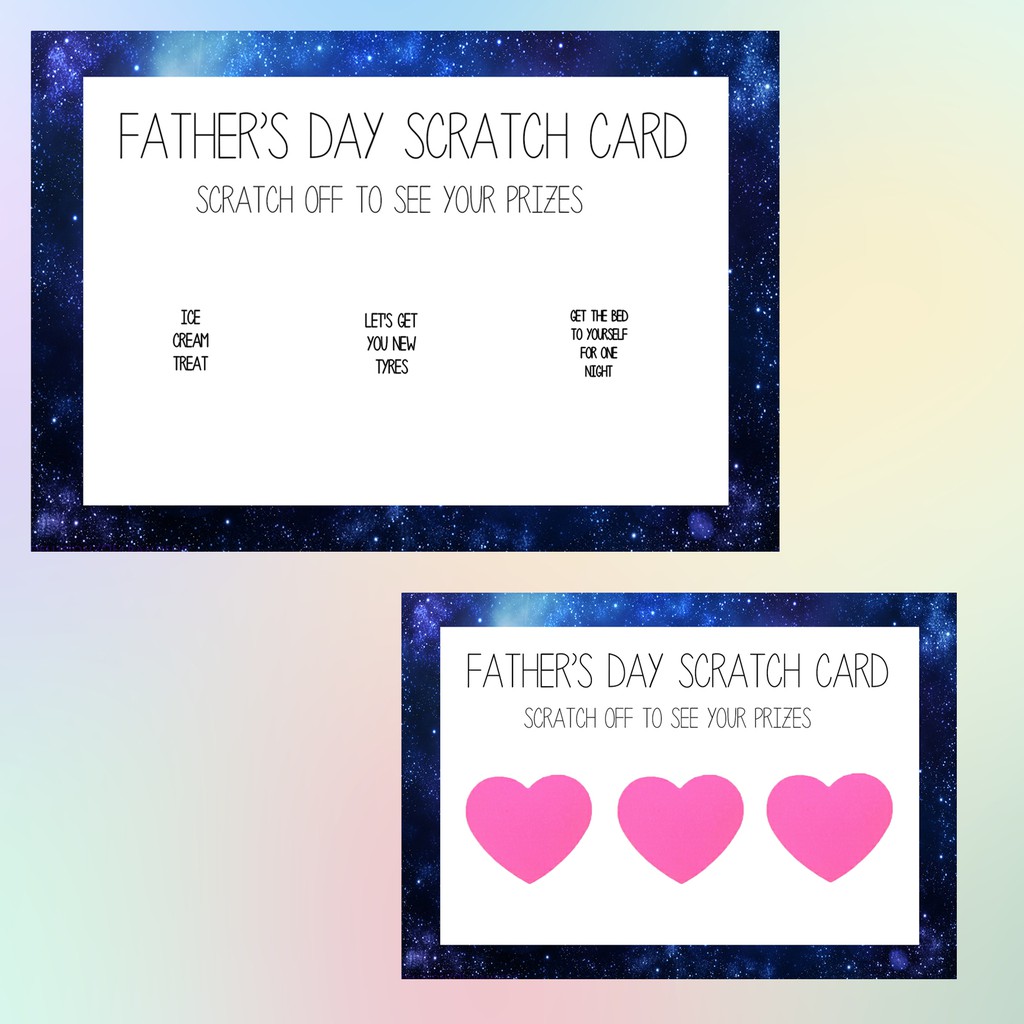 personalized scratch off cards