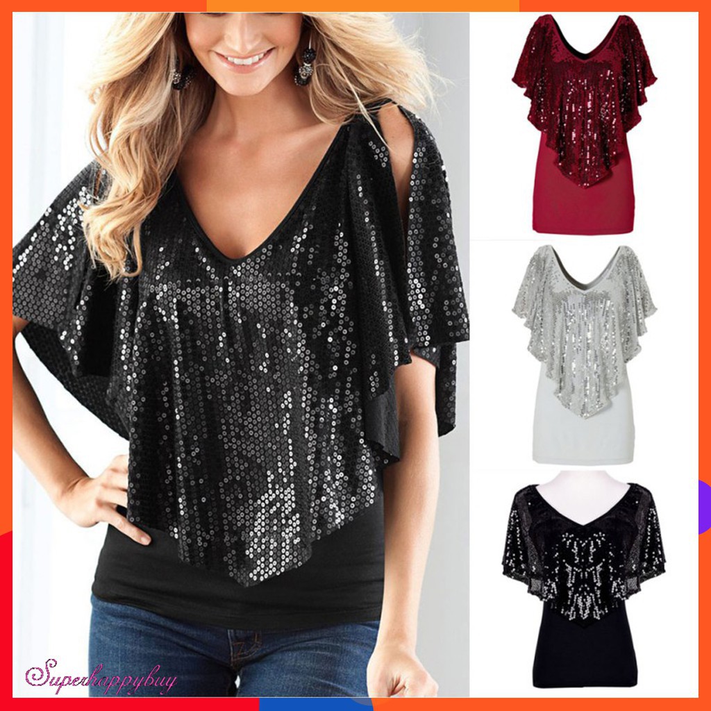 sparkle sleeve top